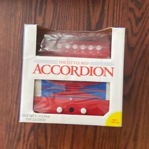 Schylling Kids Vintage Little Red Accordion Child Size Working Squeeze Box